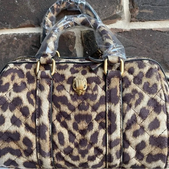 Kurt Geiger London Kensington Leopard Boston Crossbody Bag - Picture 3 of 3